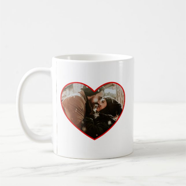 Taza De Café Foto y nombres personalizados | Nuestra Primera Na (Izquierda)