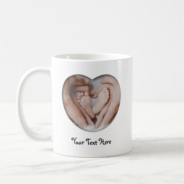 Taza De Café Foto y texto de Personalizado Mug (Izquierda)