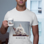 Taza De Café Foto y texto Mascota personalizados<br><div class="desc">Mascota personalizado fotográfico y café de texto</div>