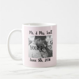 Taza De Café Foto y texto personalizados