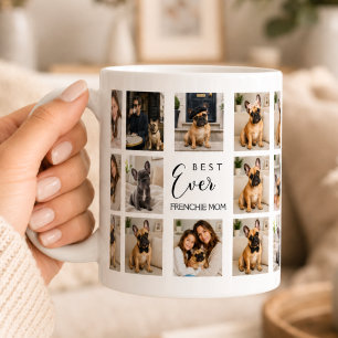 Taza De Café Fotocollage de la madre de un Bulldog Francés