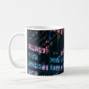 TAZA DE CAFÉ FOTOGRAFÍA ARQUITECTURAL DE LA CONSTRUCCIÓN CON LA