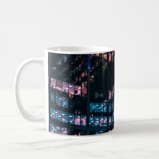 TAZA DE CAFÉ FOTOGRAFÍA ARQUITECTURAL DE LA CONSTRUCCIÓN CON LA (Izquierda)