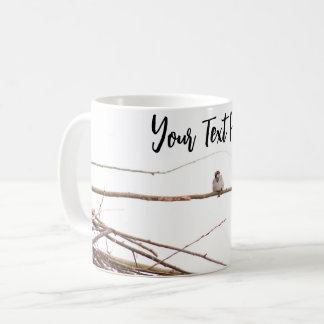 Taza De Café Fotografía contemporánea de pájaro blanco personal