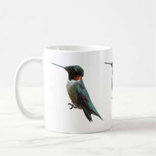 Taza De Café Fotografía de aves de colibrí de garganta rubí