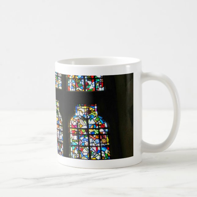 Taza De Café Fotografía de Barcelona del vitral de Sagrada (Derecha)