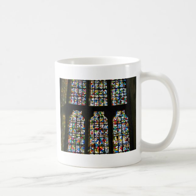 Taza De Café Fotografía de Barcelona del vitral de Sagrada (Derecha)