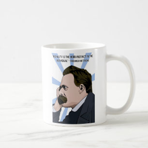 Taza De Café Fotografía de detenido de Nietzsche