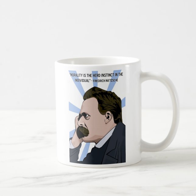 Taza De Café Fotografía de detenido de Nietzsche (Derecha)