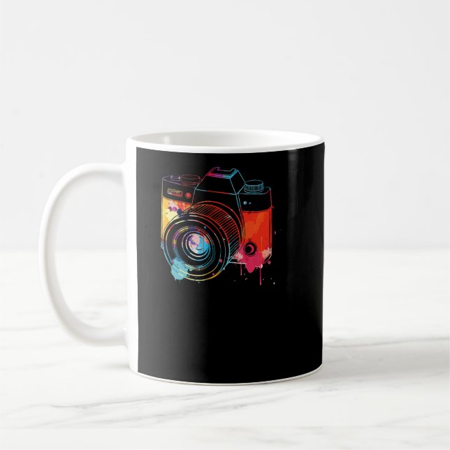 Taza De Café Fotografía de fotógrafo de cámara acuarela (Izquierda)