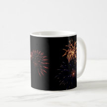 Fotografía de fuegos artificiales Café Mug
