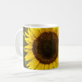 Taza De Café Fotografía de girasol en campo de poster