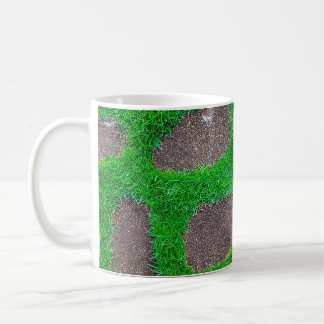 Taza De Café Fotografía de gran angular del campo de césped (Izquierda)