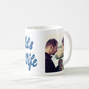 Taza De Café Fotografía de la esposa Café azul Mug