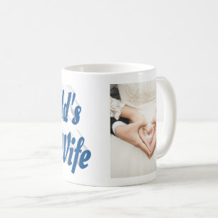 Taza De Café Fotografía de la esposa Café azul Mug
