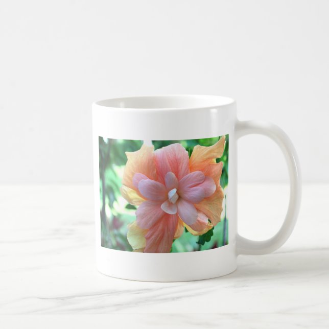 Taza De Café Fotografía de la flor hawaiana Hibiscus (Derecha)