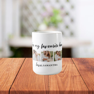 Taza De Café Fotografía de la pareja de compañeros de grupo y t