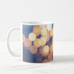 Taza De Café Fotografía de las luces en Bokeh
