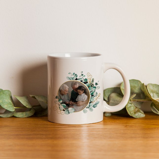 Taza De Café Fotografía de los abuelos eucalipto Wreath Coffee  (Subido por el creador)