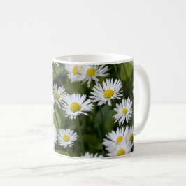 Taza de café - Fotografía de margaritas silvestres