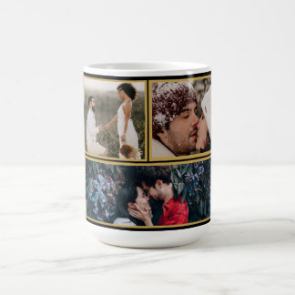 Taza De Café Fotografía de pareja de colonos y encantadora cita