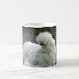 Taza De Café Fotografía de Silkie Blanco Pollo