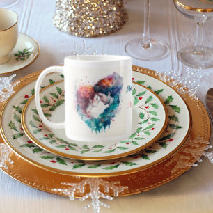 Taza De Café Fotografía de Vintage de la pareja de amor, texto