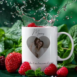 Taza De Café Fotografía del corazón y texto Soy quién soy por t