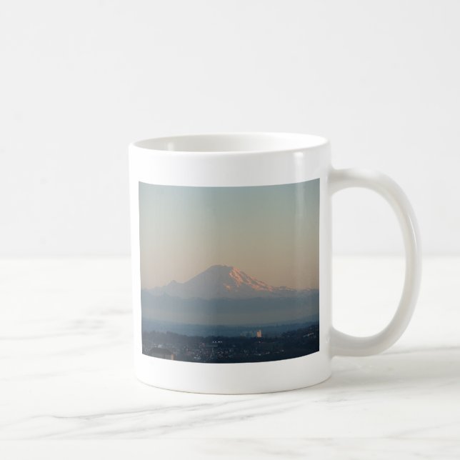 Taza De Café Fotografía del Monte Rainier (Derecha)