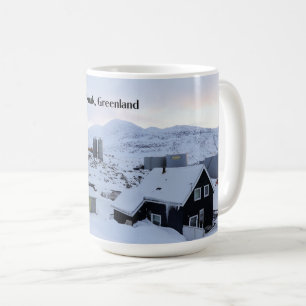 Taza De Café Fotografía del paisaje de Nuuk, Groenlandia