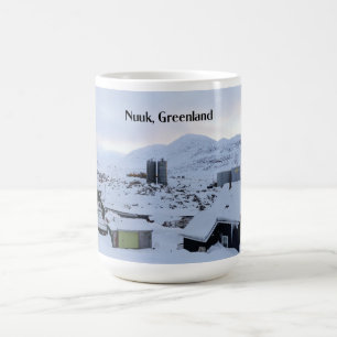 Taza De Café Fotografía del paisaje de Nuuk, Groenlandia