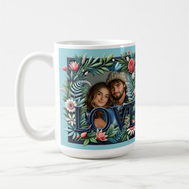 Taza De Café Fotografía del Personalizado del Aniversario de Sa (Izquierda)