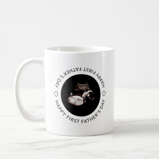 Taza De Café Fotografía del primer Sonograma de Nacimiento del  (Izquierda)