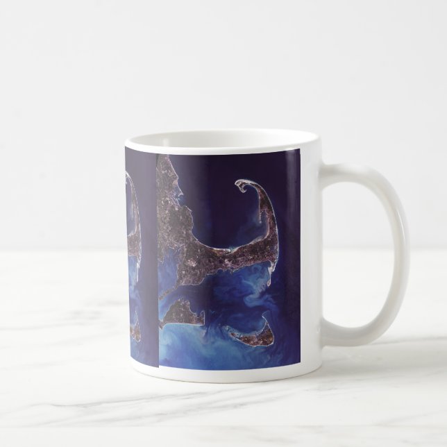 Taza De Café Fotografía del satélite de Cape Cod (Derecha)