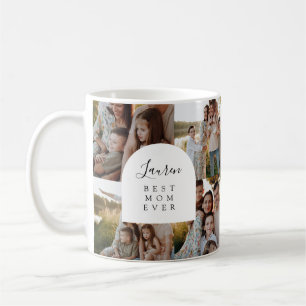 Taza De Café Fotografía familiar Mug Moderno Mejor Mamá Nunca M