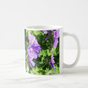 Taza De Café Fotografía floral de Geranium azul