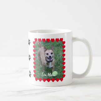Taza De Café Fotografía mascota Memorial marco cardíaco Keepsak
