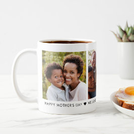 Taza De Café Fotografía personalizada del Día de la Madre 3 Caf