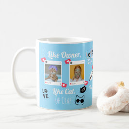 Taza De Café Fotografía personalizada del gato Café Mug | Perso