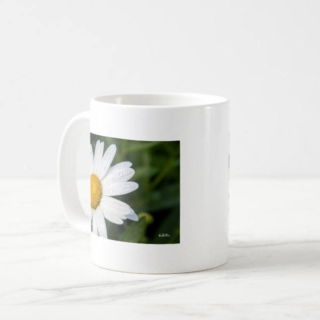 Taza De Café fotografía, un margueritte, hacen verde (Anverso izquierdo)