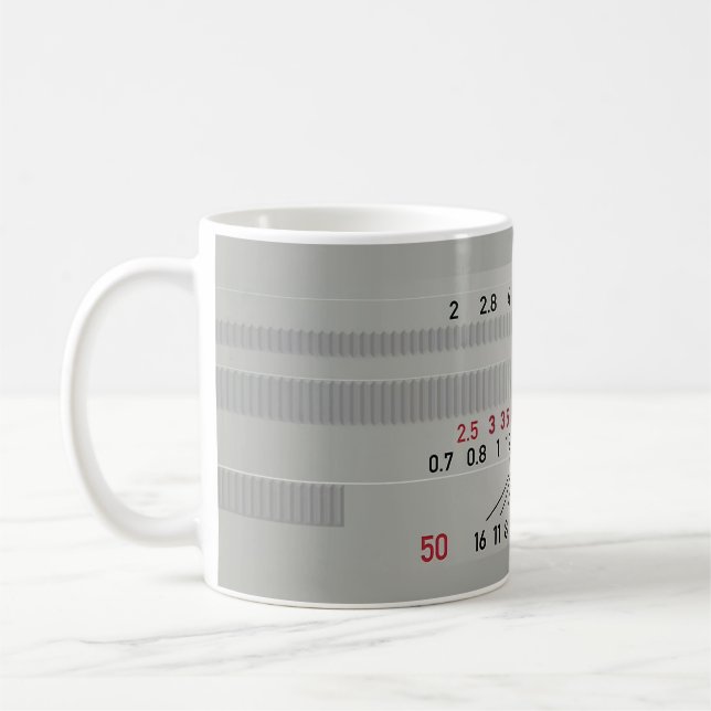 Taza De Café Fotógrafo de lentes de cámara blanca (Izquierda)