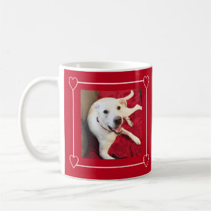 Taza De Café Fotograma corto del corazón Perro sonriente feliz