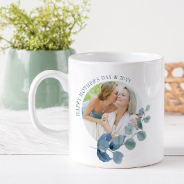 Taza De Café Fotograma de la hoja Eucalyptus del Día de la Madr
