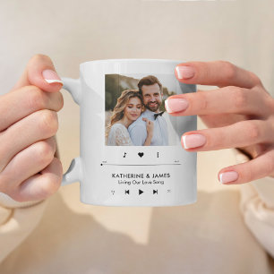 Taza De Café Fotograma de reproductor de música personalizado