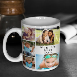 Taza De Café Fotomontaje del Mejor Papá del Mundo