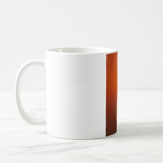 Taza De Café Fotomural de la silueta del pájaro cigüeña en la p