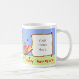 Taza De Café Fotos de 2 años del bebé de Acción de Gracias Turq