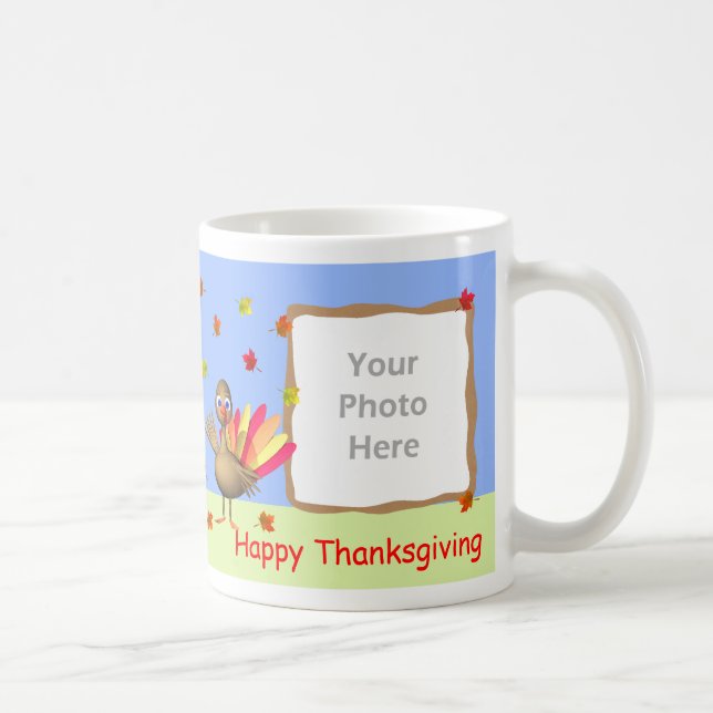 Taza De Café Fotos de 2 años del bebé de Acción de Gracias Turq (Derecha)