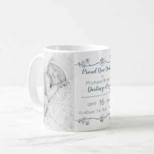 Taza De Café Fotos de bebé y estadísticas de nacimiento para nu