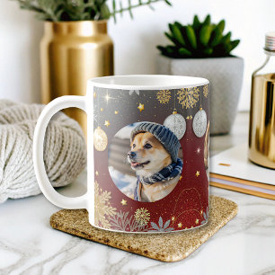 Taza De Café fotos de mascotas de perros de vacaciones personal